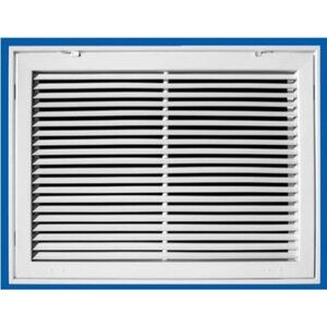 TRUaire - 290 - 25" x 16" White Steel Fixed Bar Return Air Filter Grille
